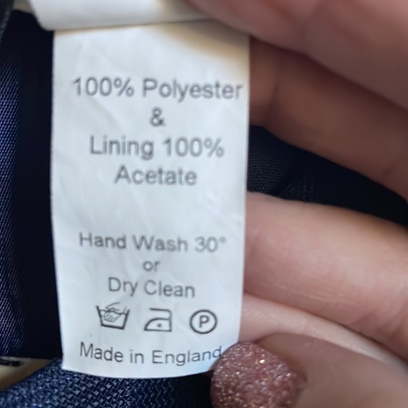 David Charles Black Label Girls Navy Dress - Picture 5 of 6